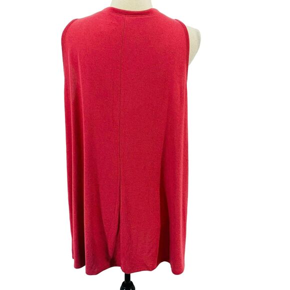 Lane Bryant Women's Salmon Pink Sleeveless Knit Top Size 14/16 - Picture 5 of 7
